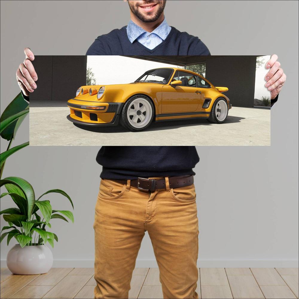 Cuadro grande 30x80cm 2025 Singer 911 Carrera Coupe 008 1440w Singer