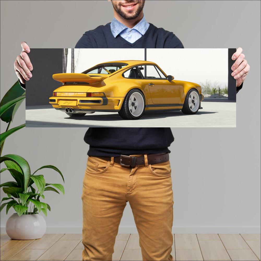 Cuadro grande 30x80cm 2025 Singer 911 Carrera Coupe 009 1440w Singer