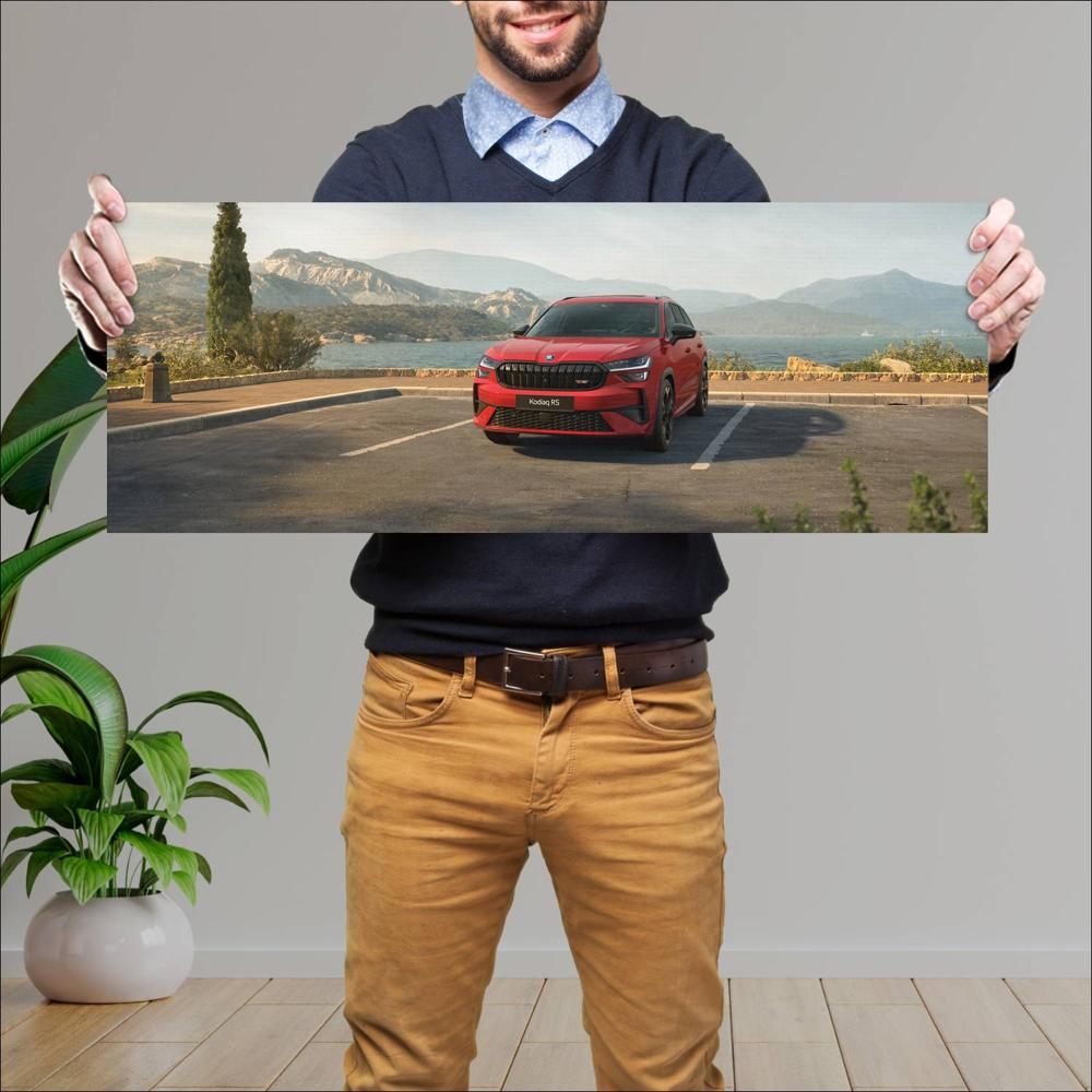 Cuadro grande 30x80cm 2025 Skoda Kodiaq RS 001 1440w Skoda