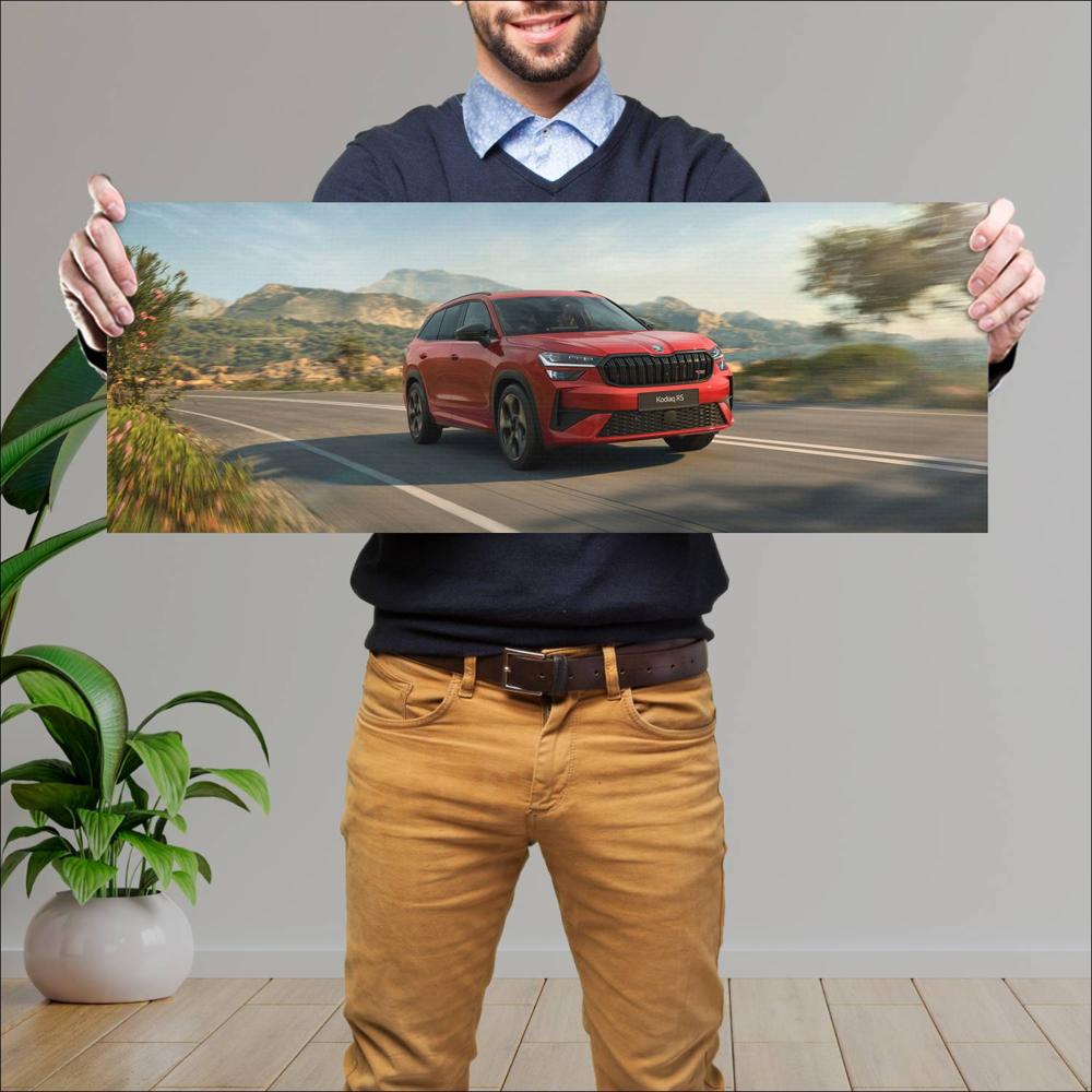 Cuadro grande 30x80cm 2025 Skoda Kodiaq RS 003 1440w Skoda