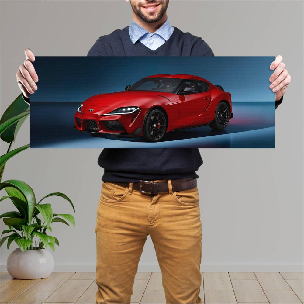 Cuadro grande 30x80cm 2025 Toyota GR Supra 003 1440w Toyota