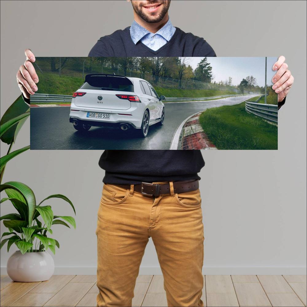 Cuadro grande 30x80cm 2025 Volkswagen Golf GTI Clubsport 006 1440w Volkswagen