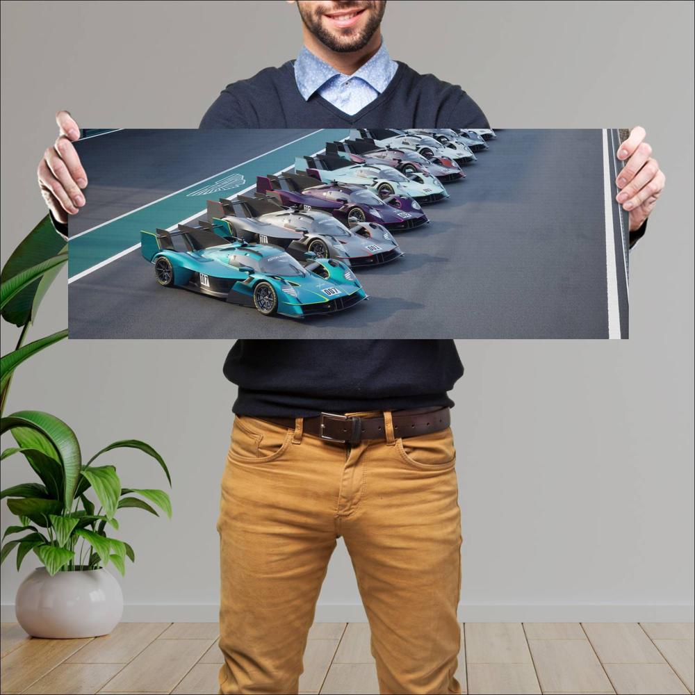 Cuadro grande 30x80cm 2026 Aston Martin Valkyrie LM 004 1440w Aston
