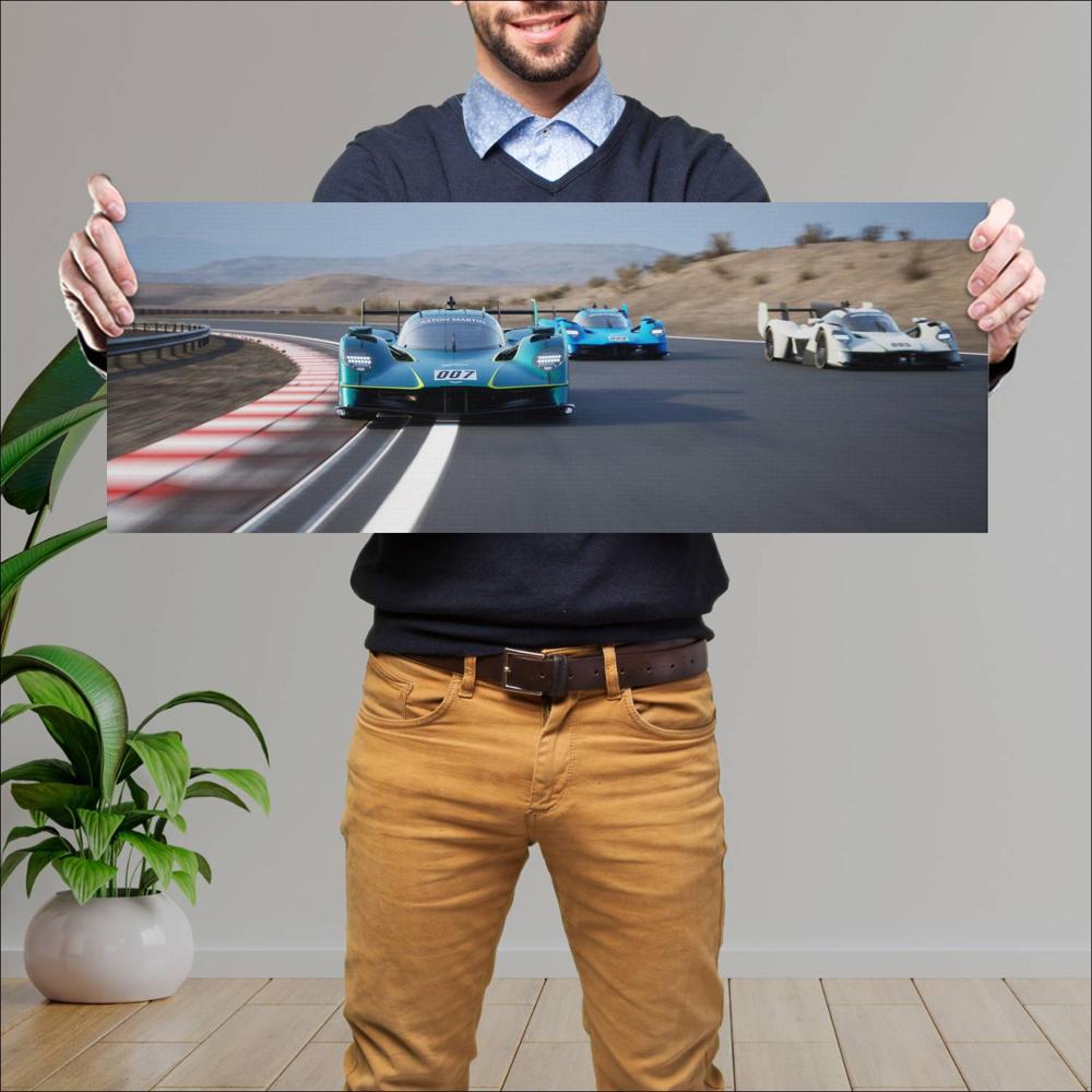 Cuadro grande 30x80cm 2026 Aston Martin Valkyrie LM 006 1440w Aston