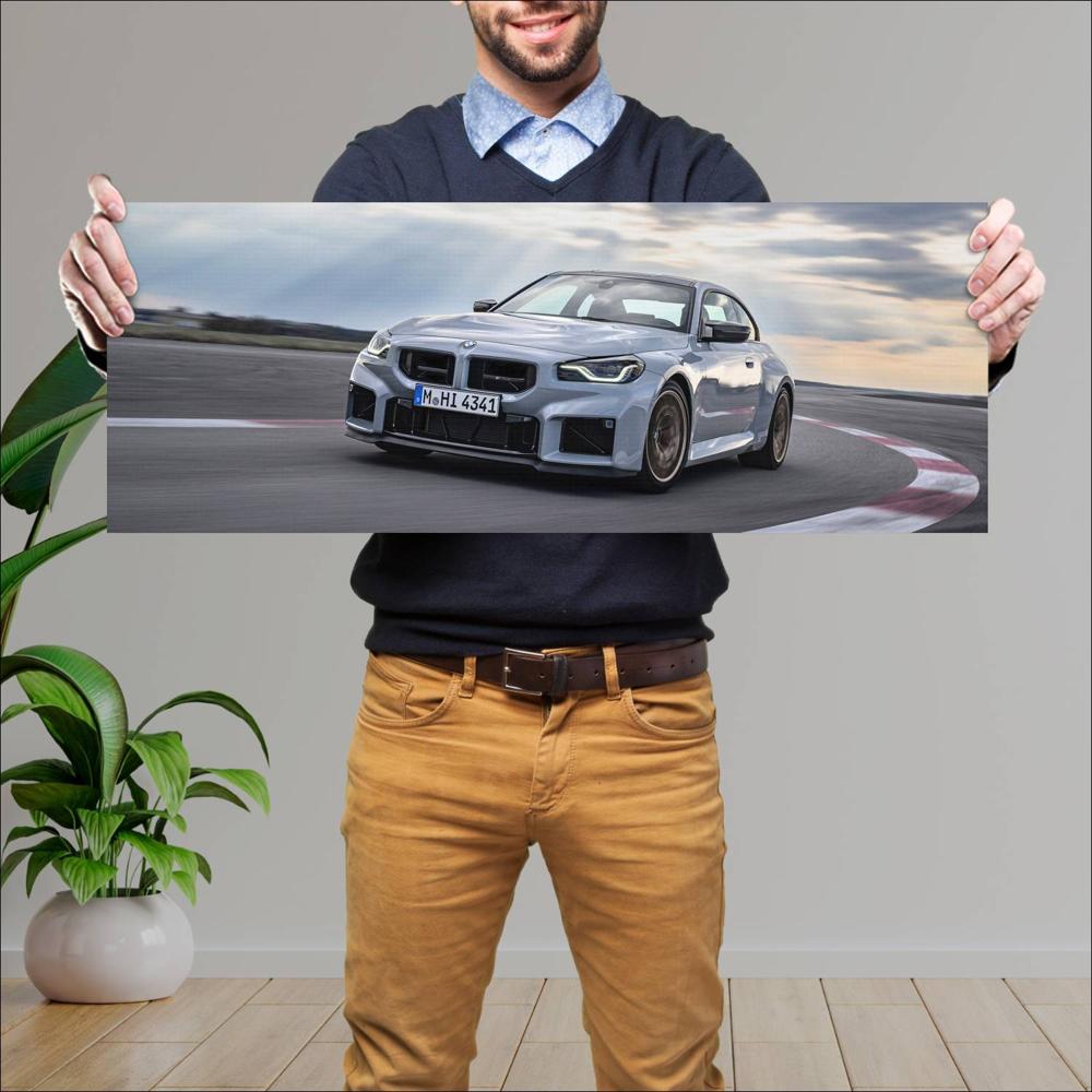 Cuadro grande 30x80cm 2026 BMW M2 CS 005 1440w BMW