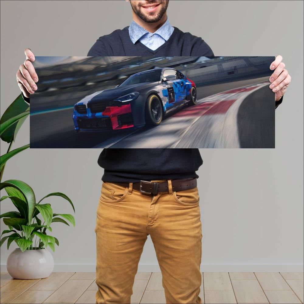 Cuadro grande 30x80cm 2026 BMW M2 Racing 005 1440w BMW