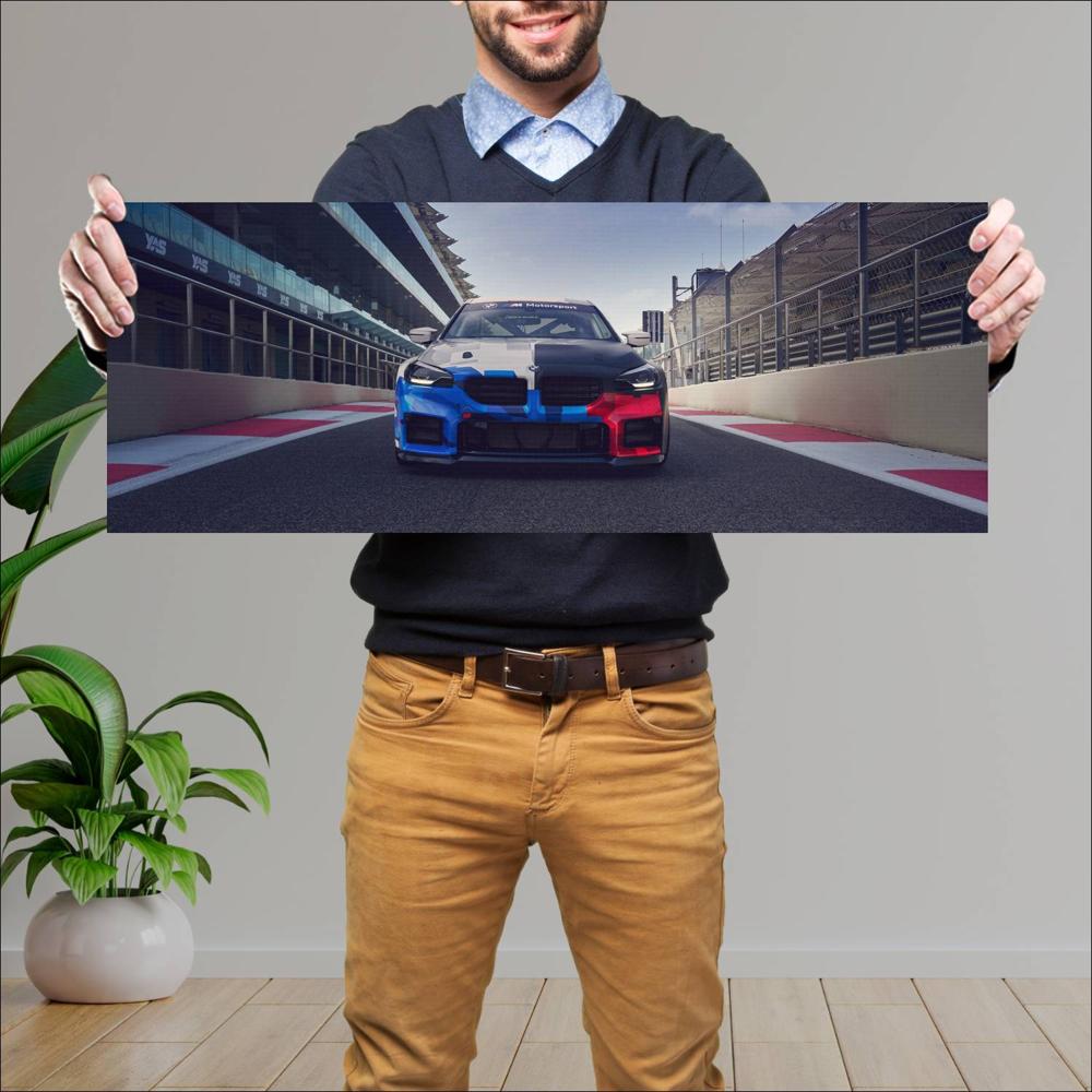 Cuadro grande 30x80cm 2026 BMW M2 Racing 007 1440w BMW