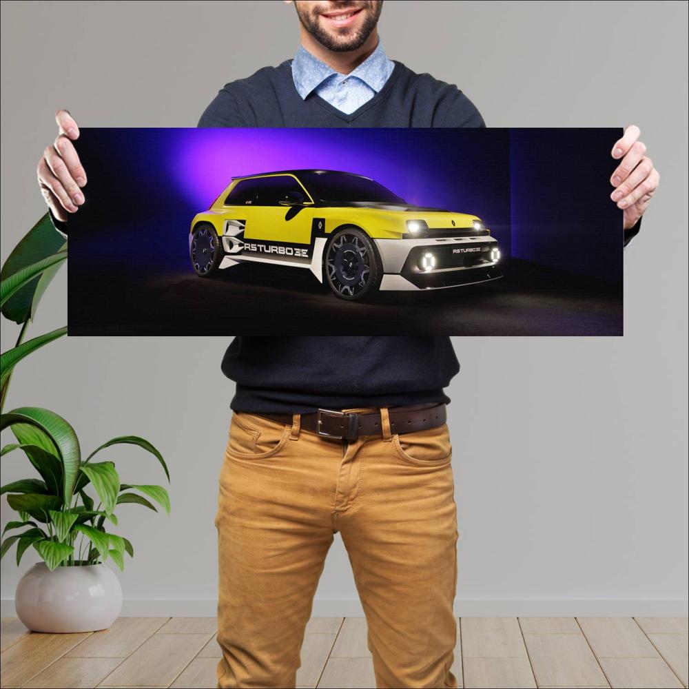 Cuadro grande 30x80cm 2027 Renault 5 Turbo 3E 004 1440w Renault