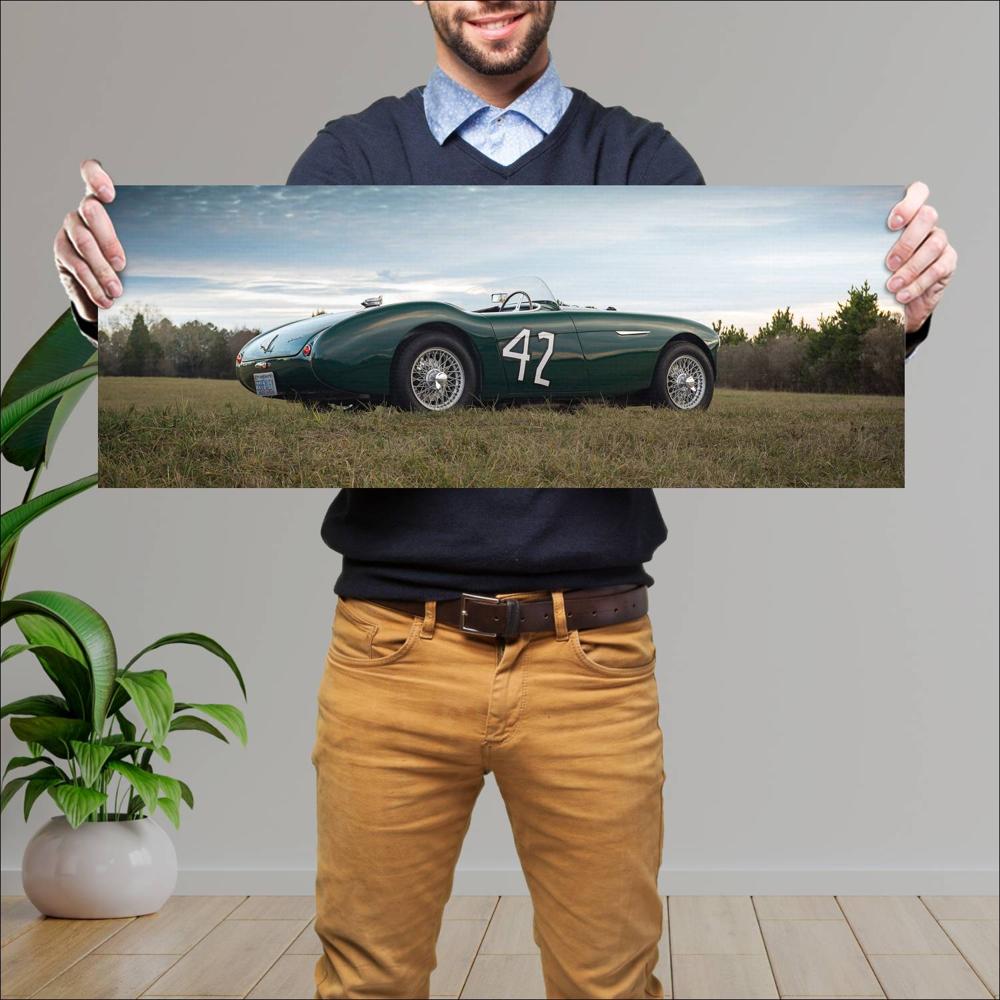 Cuadro grande 30x80cm 1955 Austin Healey 100S 002 Austin