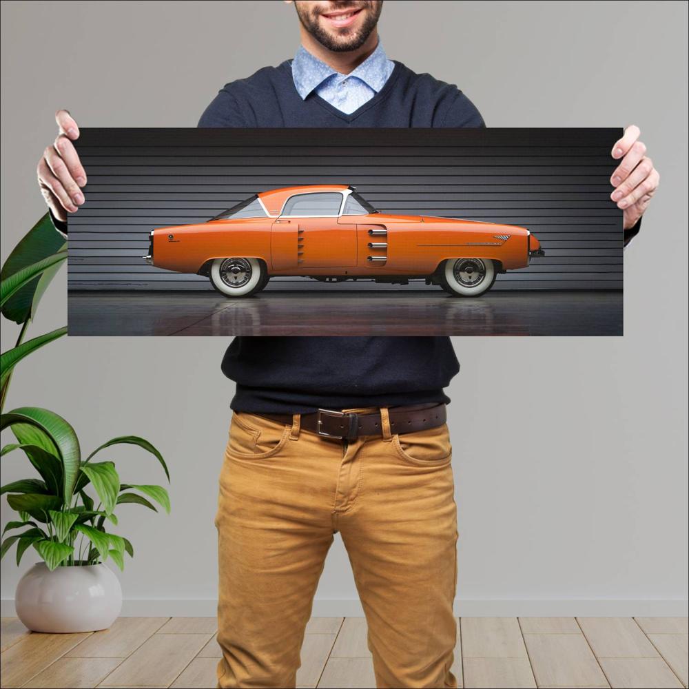 Cuadro grande 30x80cm 1955 Lincoln Indianapolis Concept 004 Lincoln