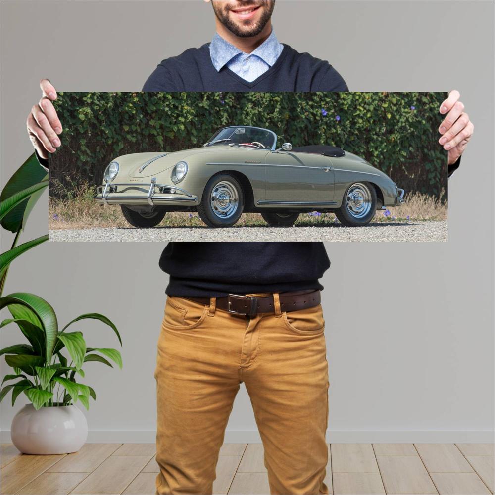 Cuadro grande 30x80cm 1955 Porsche 356 Speedster 004 Porsche