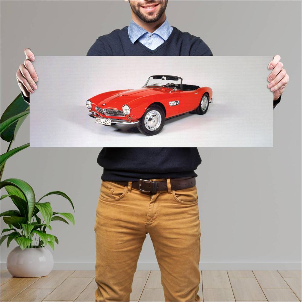 Cuadro grande 30x80cm 1956 BMW 507 Series 1 001 BMW