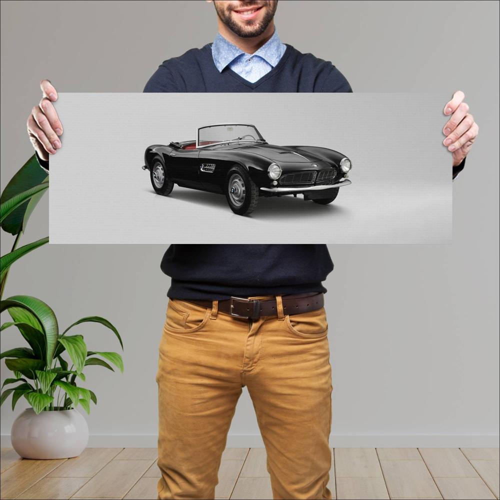 Cuadro grande 30x80cm 1956 BMW 507 Series 1 002 BMW
