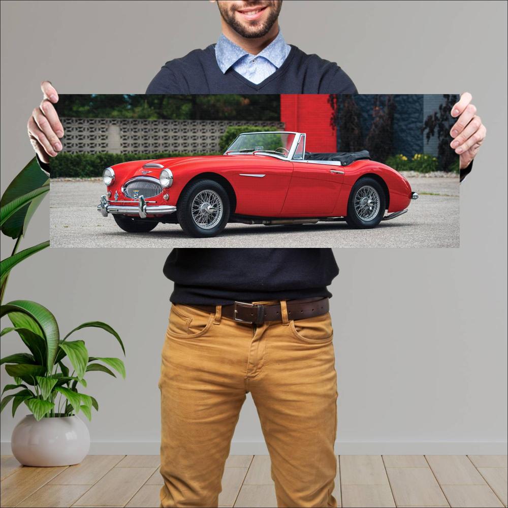 Cuadro grande 30x80cm 1962 Austin Healey 3000 001 Austin