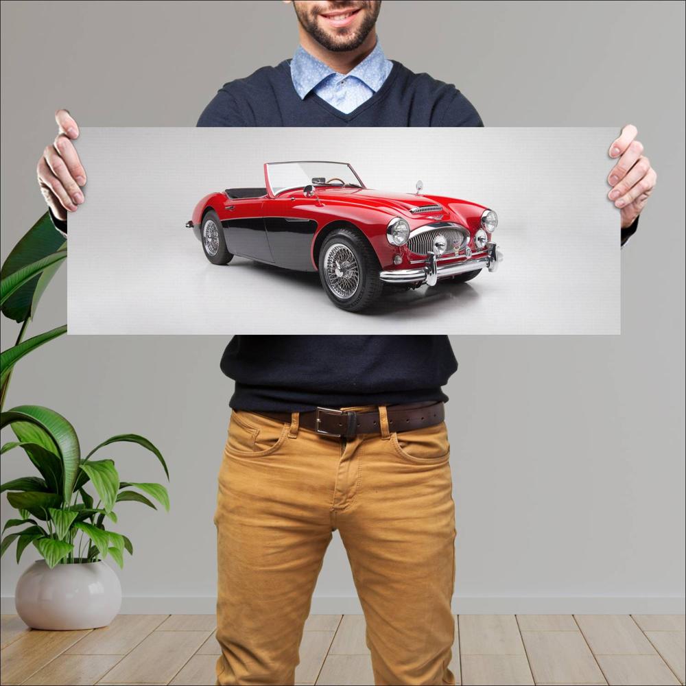 Cuadro grande 30x80cm 1962 Austin Healey 3000 003 Austin