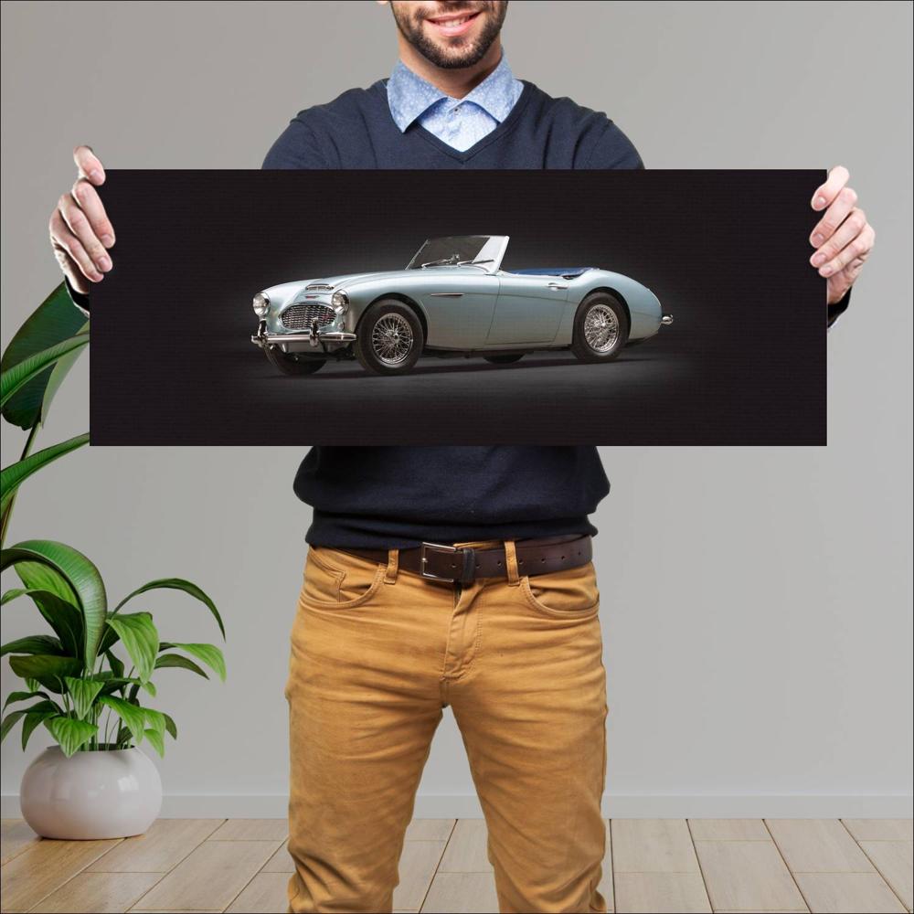 Cuadro grande 30x80cm 1962 Austin Healey 3000 006 Austin