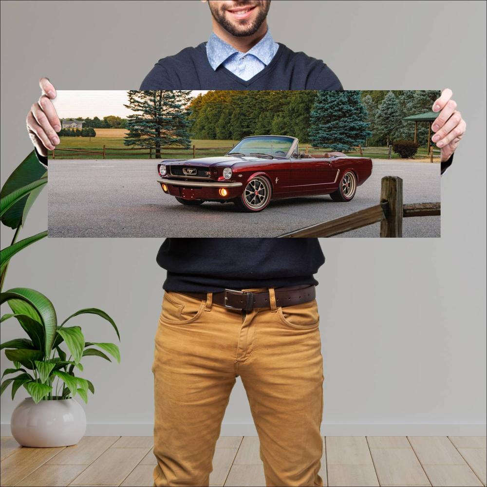 Cuadro grande 30x80cm 1965 Ringbrothers Ford Mustang Convertible 001 Ford