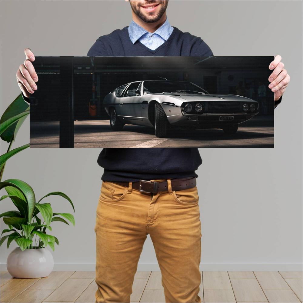 Cuadro grande 30x80cm 1968 Lamborghini Espada 400 GT 001 Lamborghini
