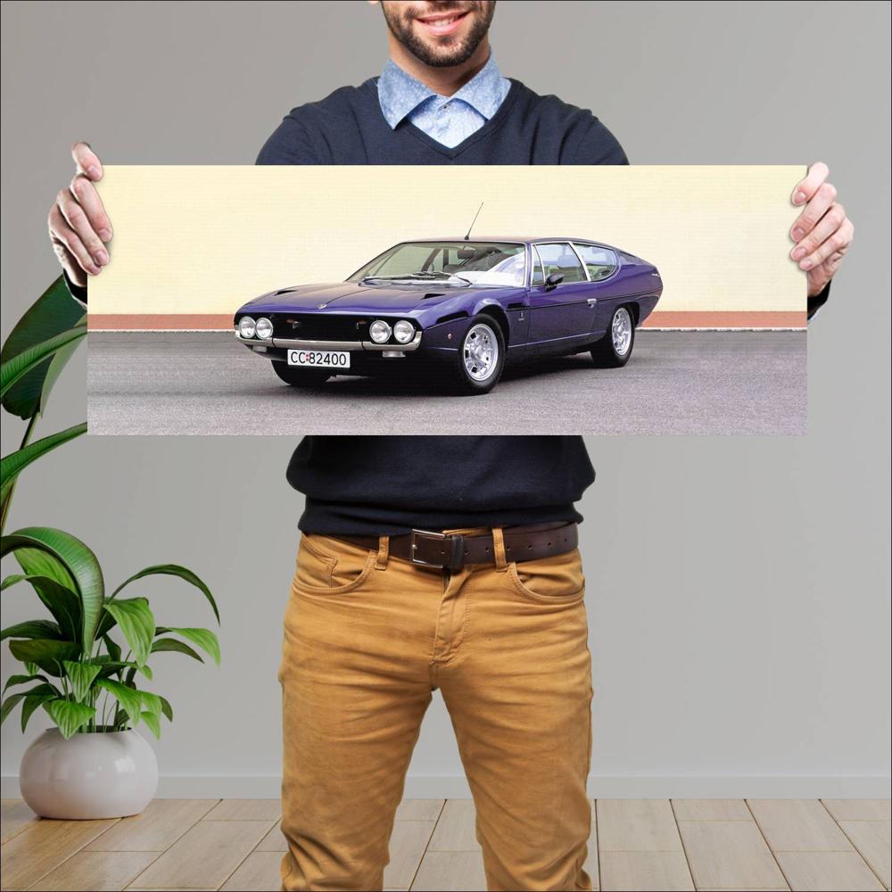 Cuadro grande 30x80cm 1968 Lamborghini Espada 400 GT 004 Lamborghini