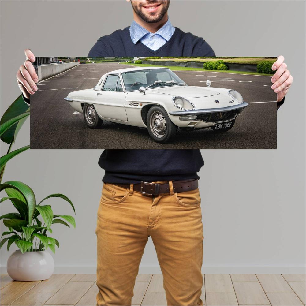 Cuadro grande 30x80cm 1968 Mazda Cosmo Sport 001 Mazda