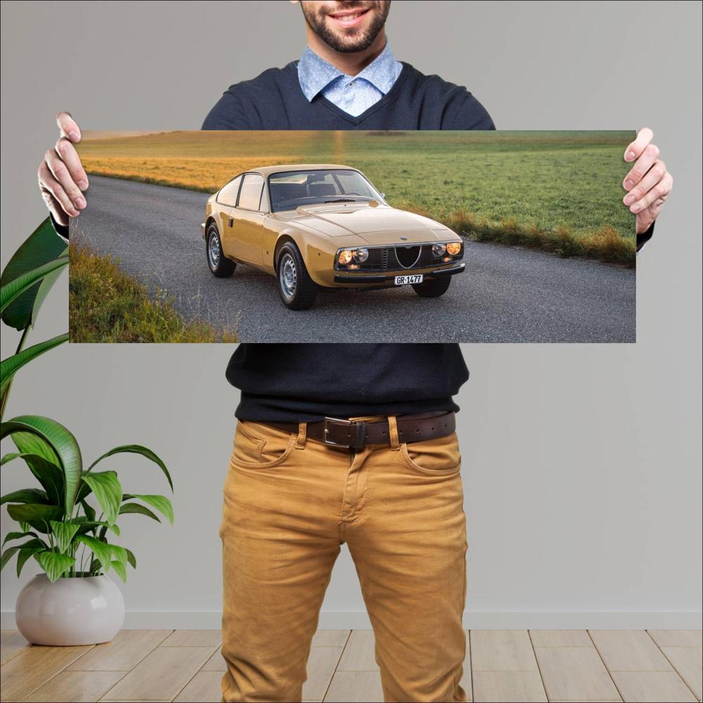 Cuadro grande 30x80cm 1969 Alfa Romeo Junior Z 004 Alfa