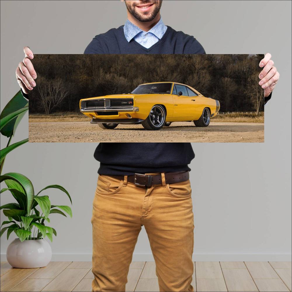 Cuadro grande 30x80cm 1969 Ringbrothers Dodge Charger Captiv 004 Dodge