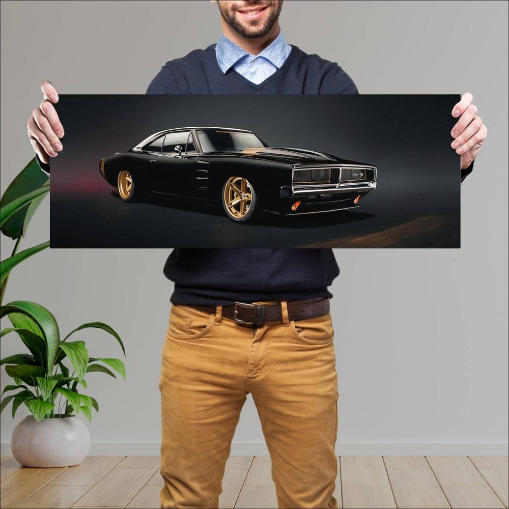 Cuadro grande 30x80cm 1969 Ringbrothers Dodge Charger Tusk 001 Dodge