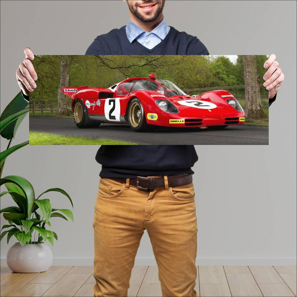 Cuadro grande 30x80cm 1970 Ferrari 512 S 003 Ferrari
