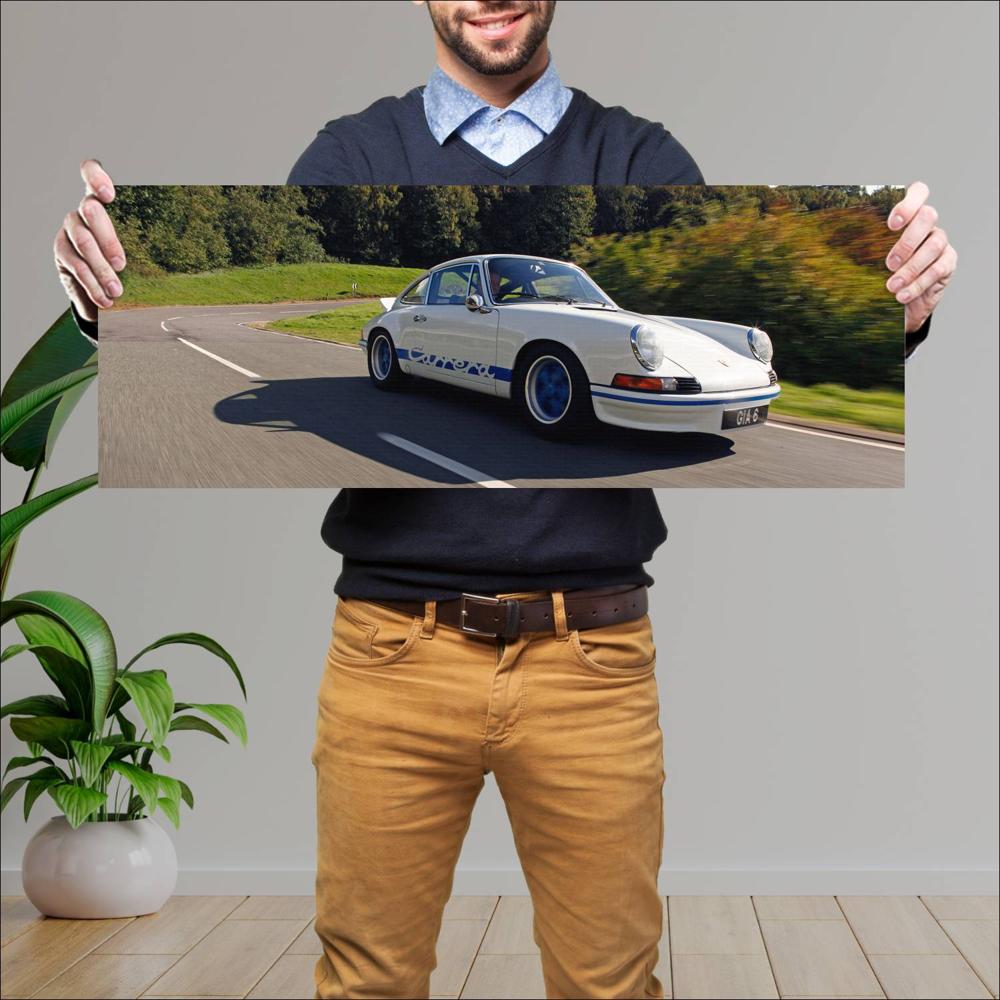 Cuadro grande 30x80cm 1972 Porsche 911 Carrera RS 2.7 Sport 002 Porsche
