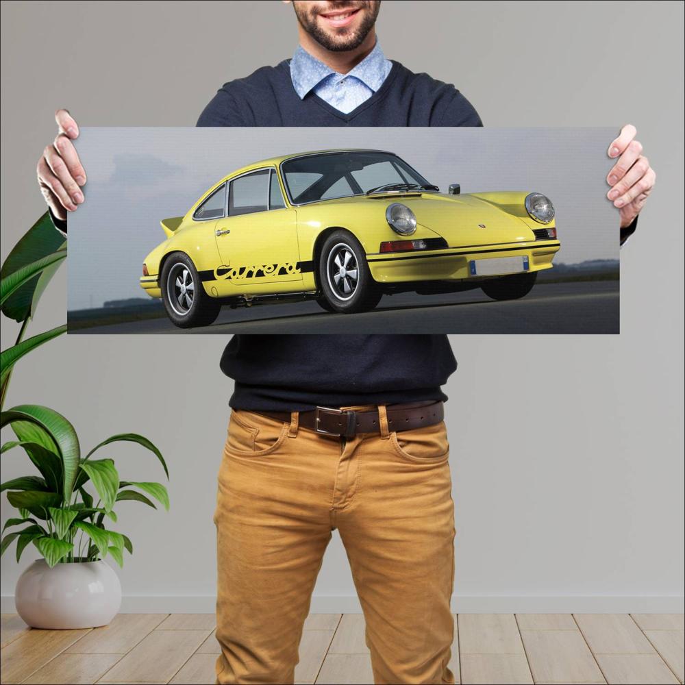 Cuadro grande 30x80cm 1972 Porsche 911 Carrera RS 2.7 Sport 005 Porsche