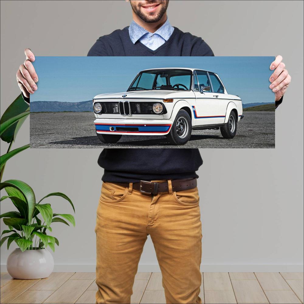 Cuadro grande 30x80cm 1974 BMW 2002 Turbo 001 BMW