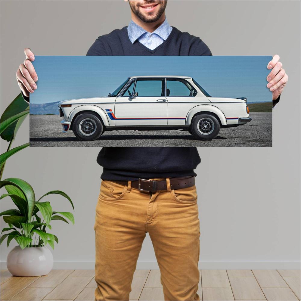 Cuadro grande 30x80cm 1974 BMW 2002 Turbo 002 BMW