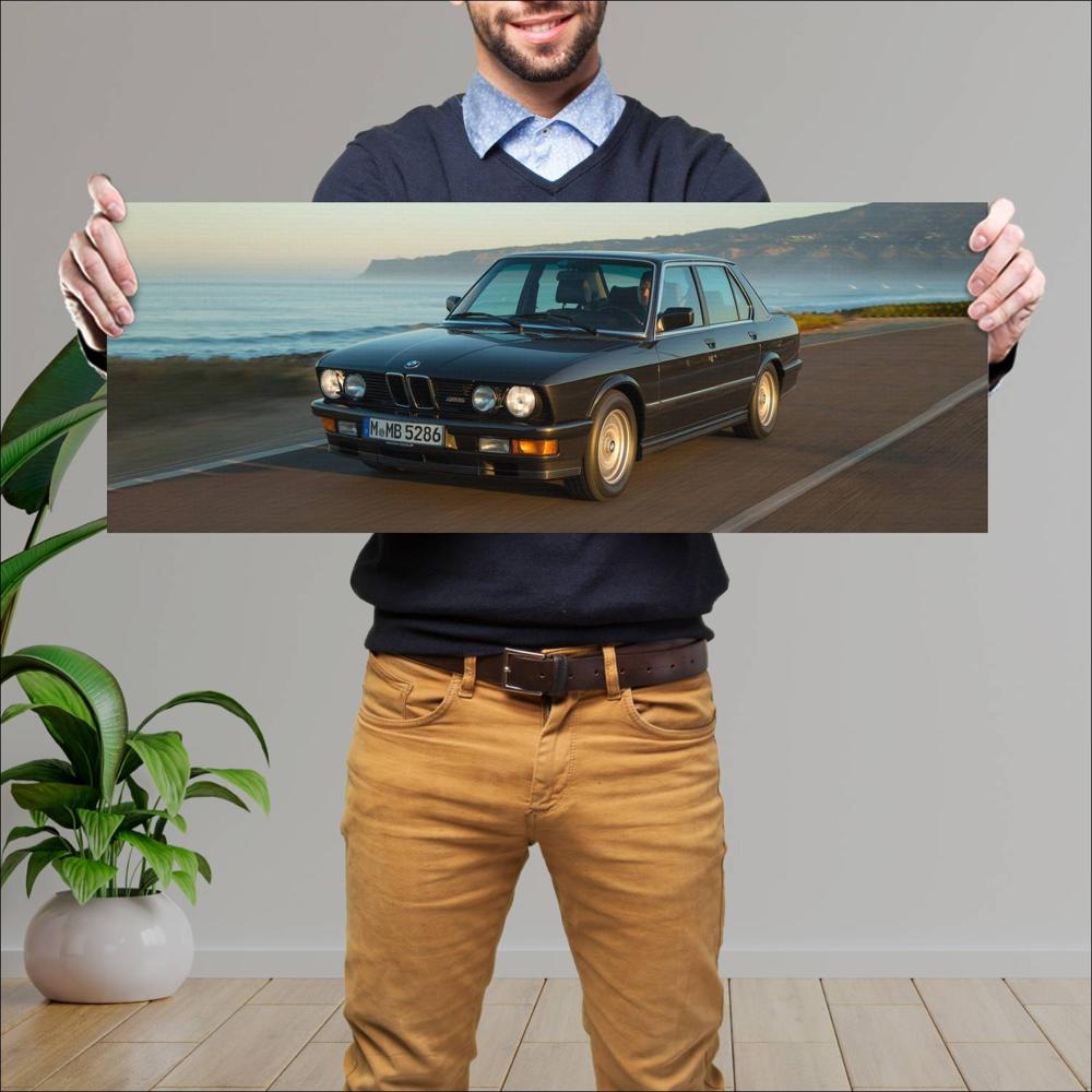 Cuadro grande 30x80cm 1987 BMW M5 002 BMW
