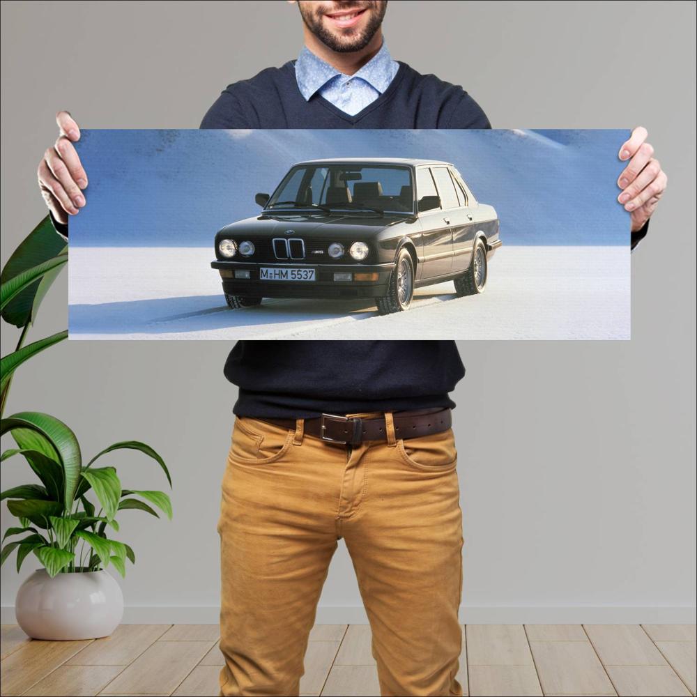 Cuadro grande 30x80cm 1987 BMW M5 003 BMW