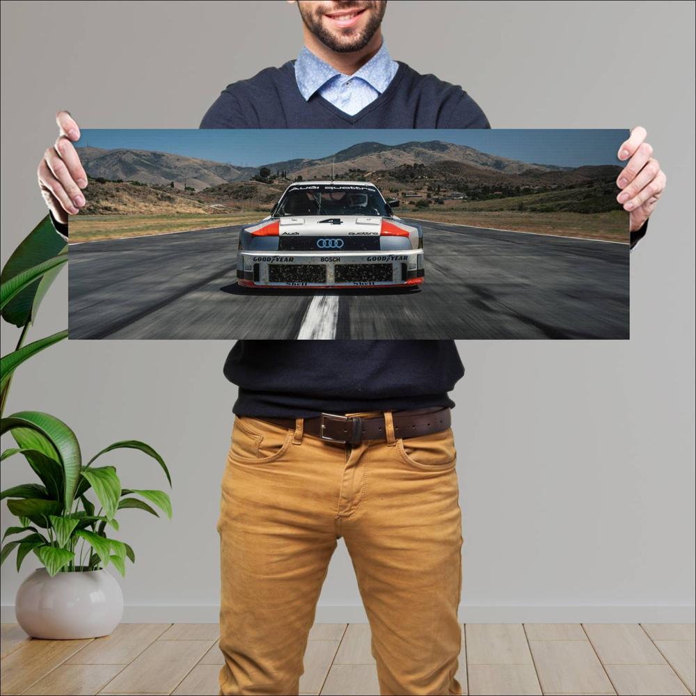 Cuadro grande 30x80cm 1989 Audi 90 Quattro IMSA GTO 005 Audi