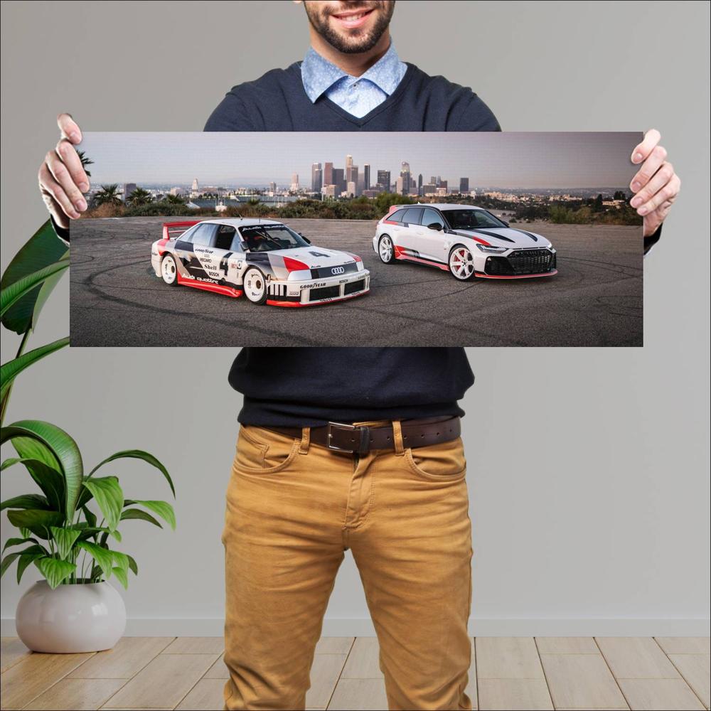 Cuadro grande 30x80cm 1989 Audi 90 Quattro IMSA GTO 006 Audi