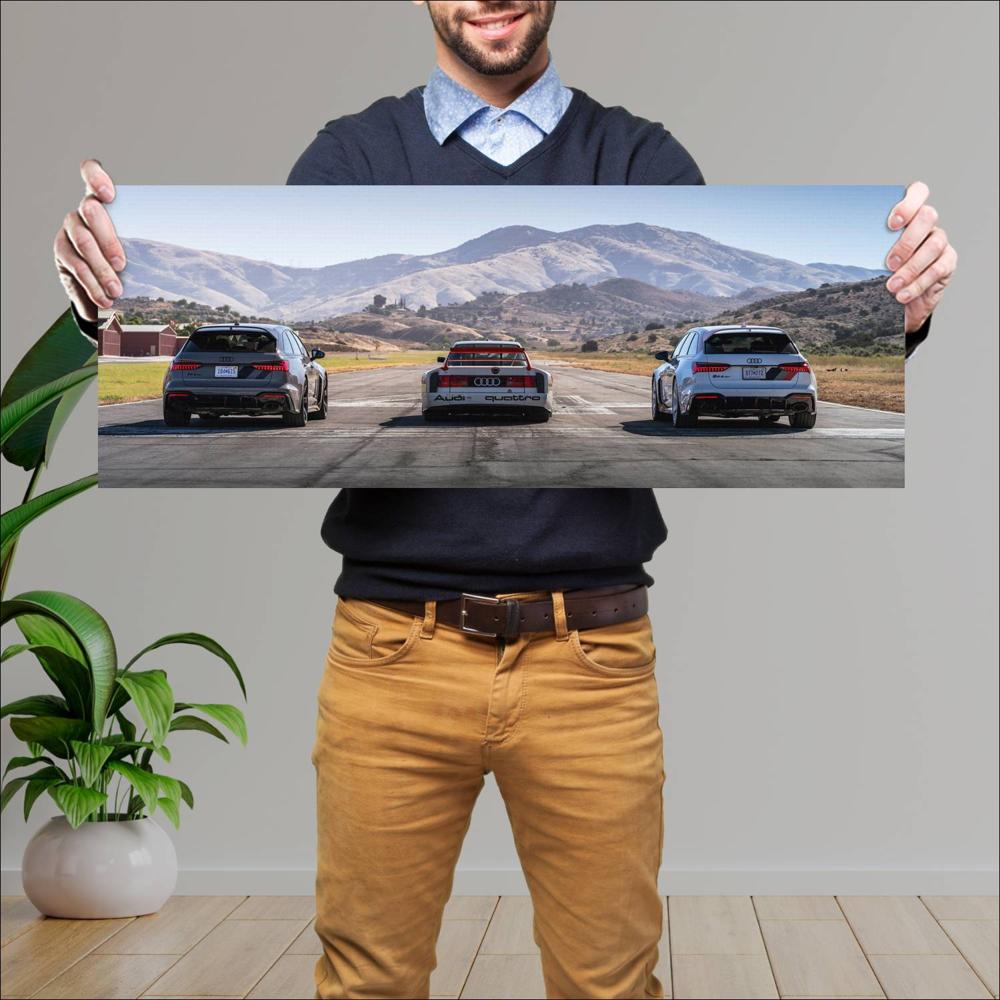 Cuadro grande 30x80cm 1989 Audi 90 Quattro IMSA GTO 008 Audi