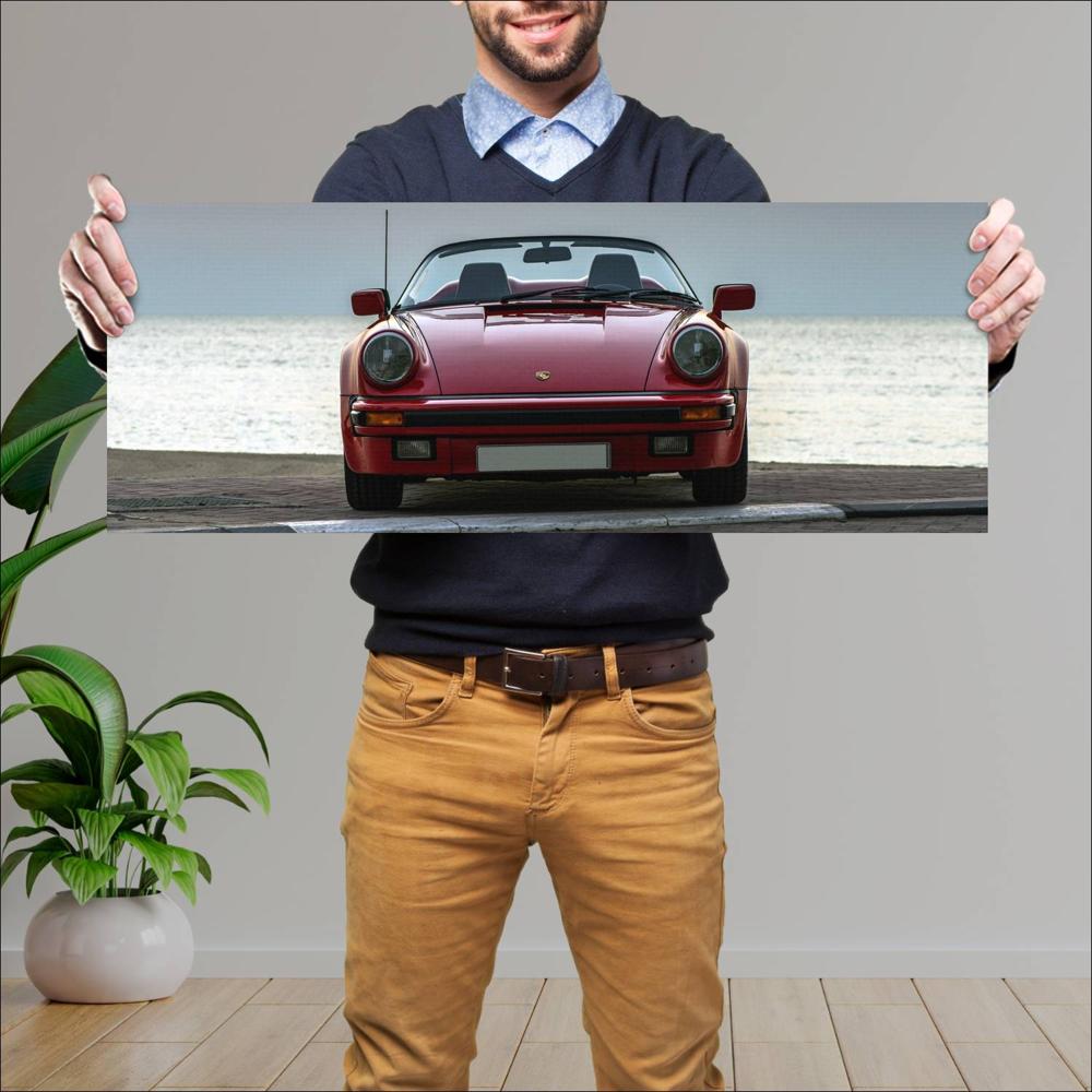 Cuadro grande 30x80cm 1989 Porsche 911 Speedster 002 Porsche