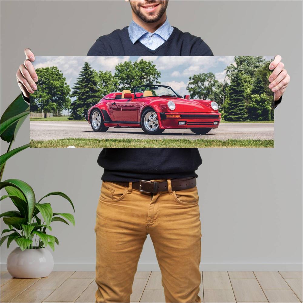 Cuadro grande 30x80cm 1989 Porsche 911 Speedster 003 Porsche