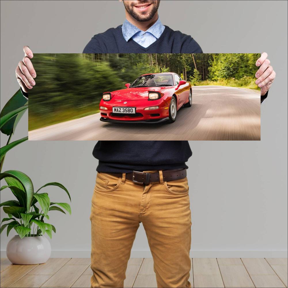 Cuadro grande 30x80cm 1991 Mazda RX 7 001 Mazda