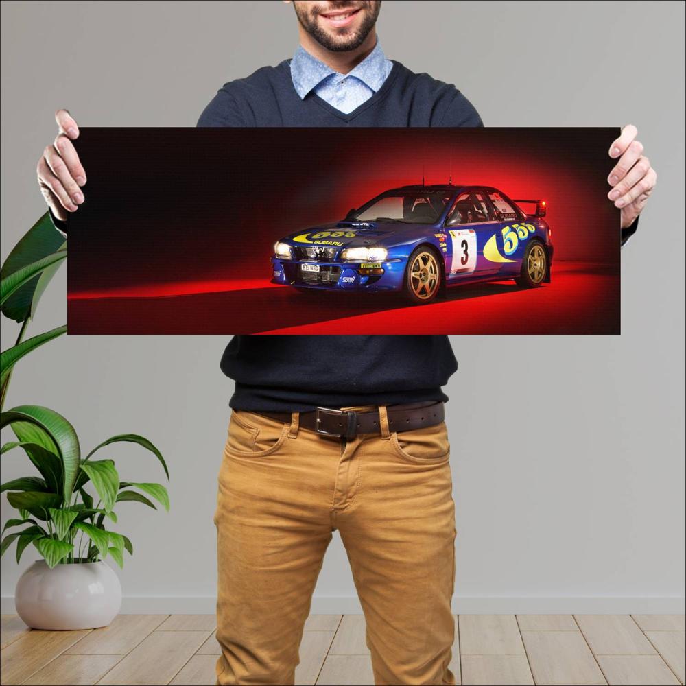 Cuadro grande 30x80cm 1997 Subaru Impreza WRC 001 Subaru