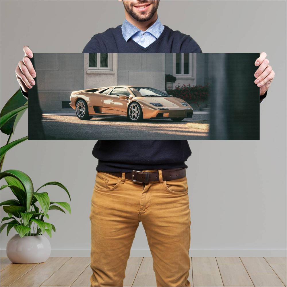 Cuadro grande 30x80cm 2000 Lamborghini Diablo VT 6.0 006 Lamborghini