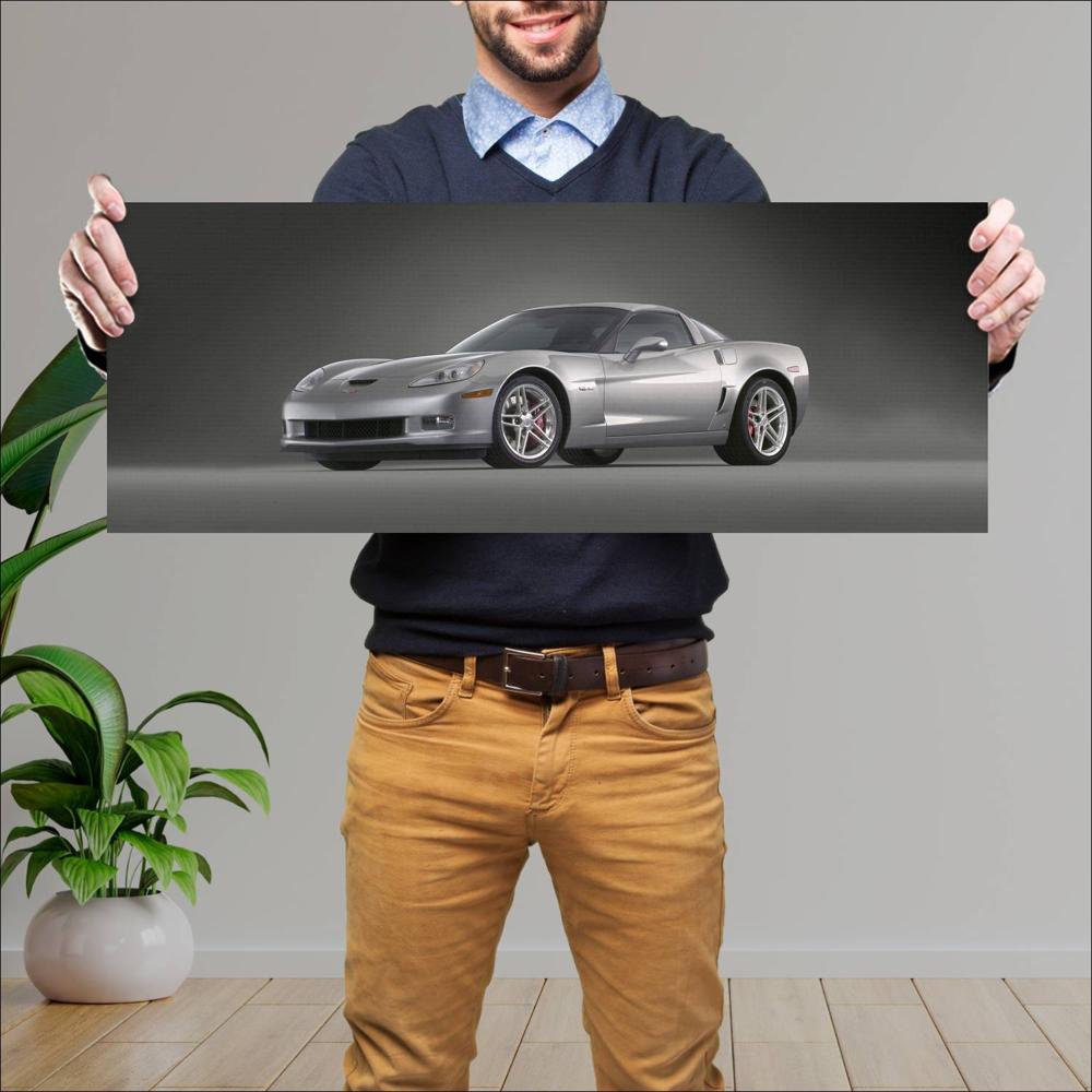 Cuadro grande 30x80cm 2006 Chevrolet Corvette Z06 003 Chevrolet