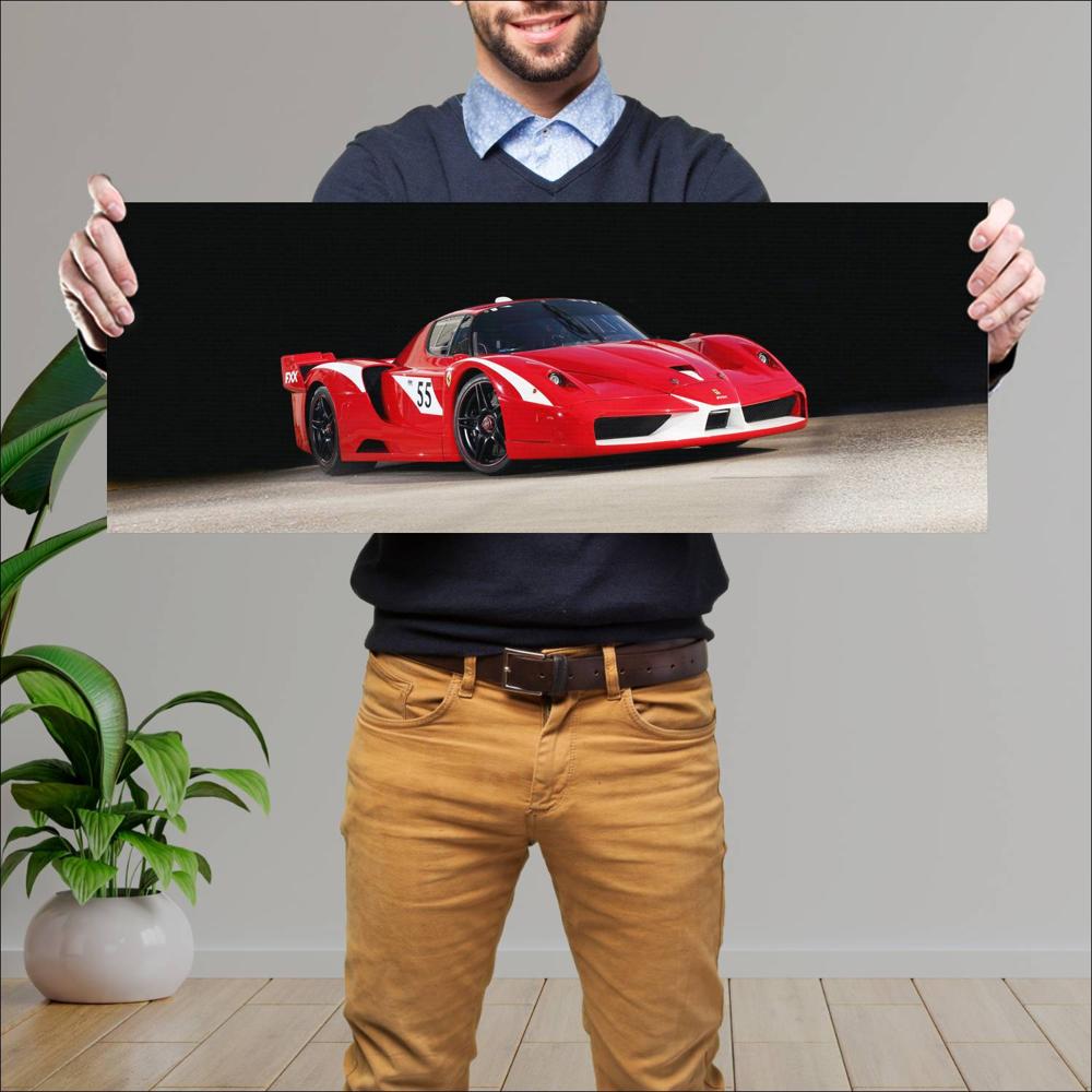 Cuadro grande 30x80cm 2007 Ferrari FXX Evoluzione 001 Ferrari