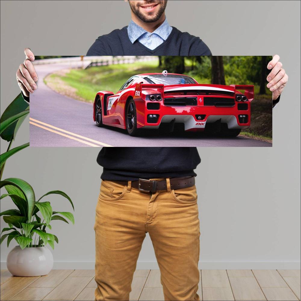Cuadro grande 30x80cm 2007 Ferrari FXX Evoluzione 005 Ferrari