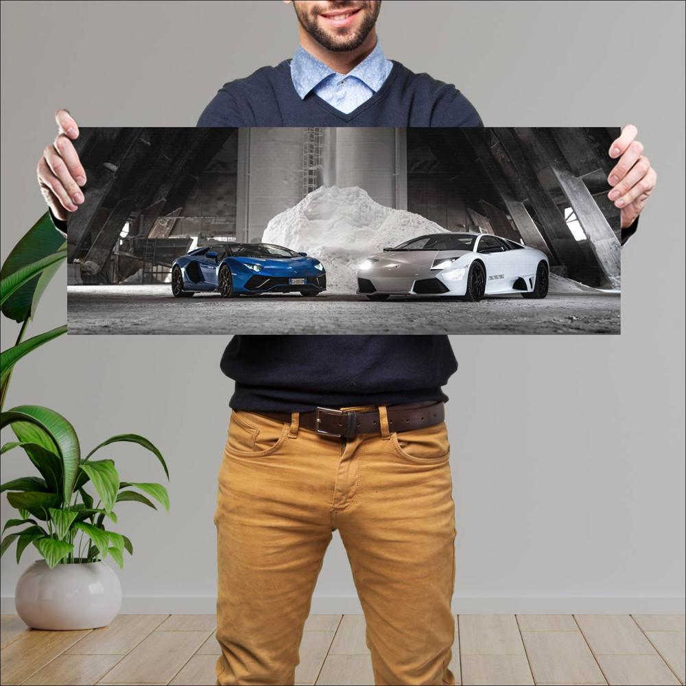 Cuadro grande 30x80cm 2007 Lamborghini Murcielago LP640 Versace 006 1440 Lamborghini