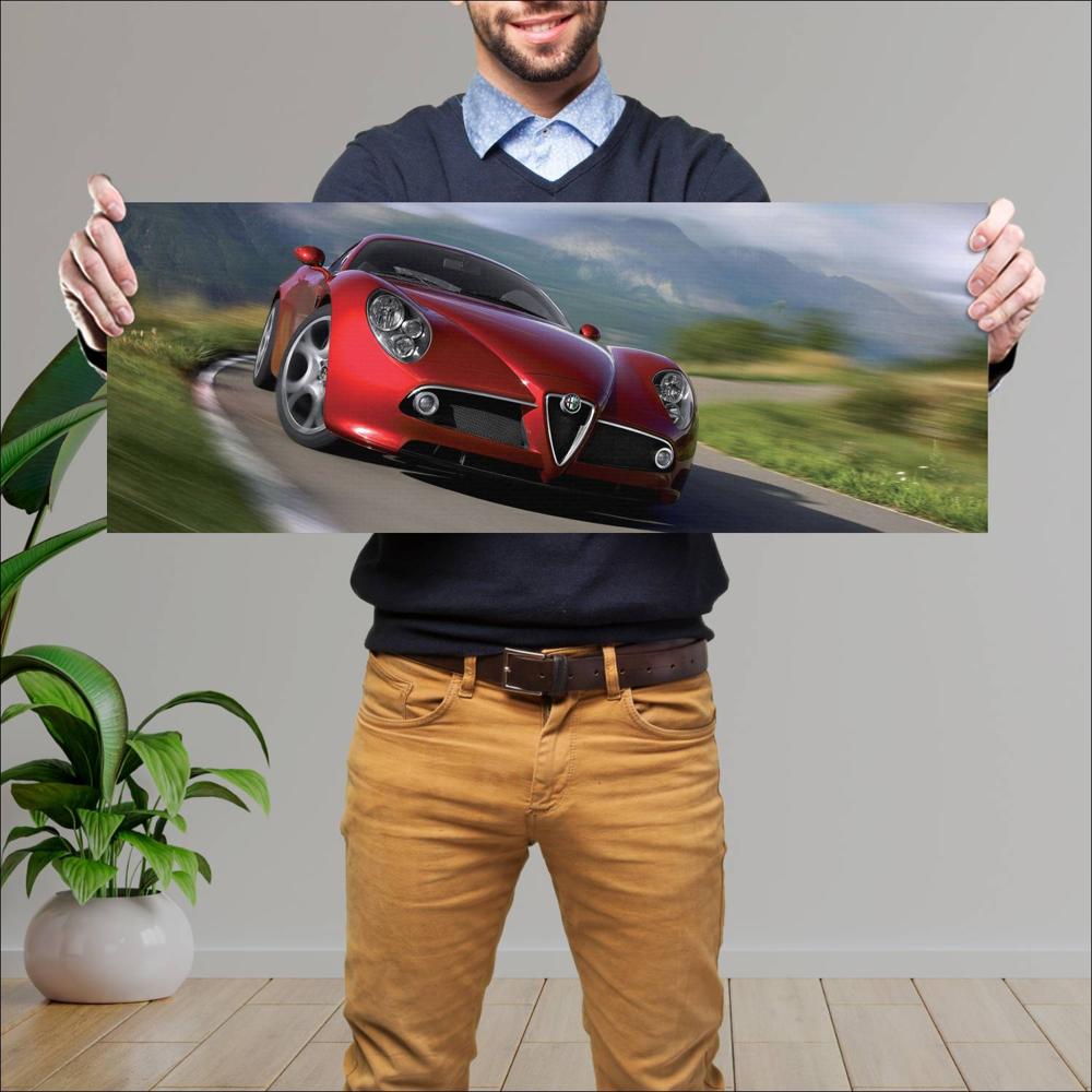 Cuadro grande 30x80cm 2009 Alfa Romeo 8C Competizione 001 Alfa