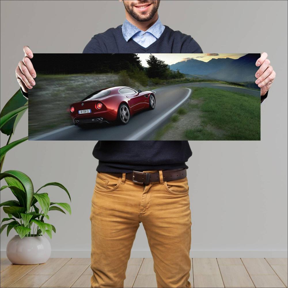 Cuadro grande 30x80cm 2009 Alfa Romeo 8C Competizione 007 Alfa