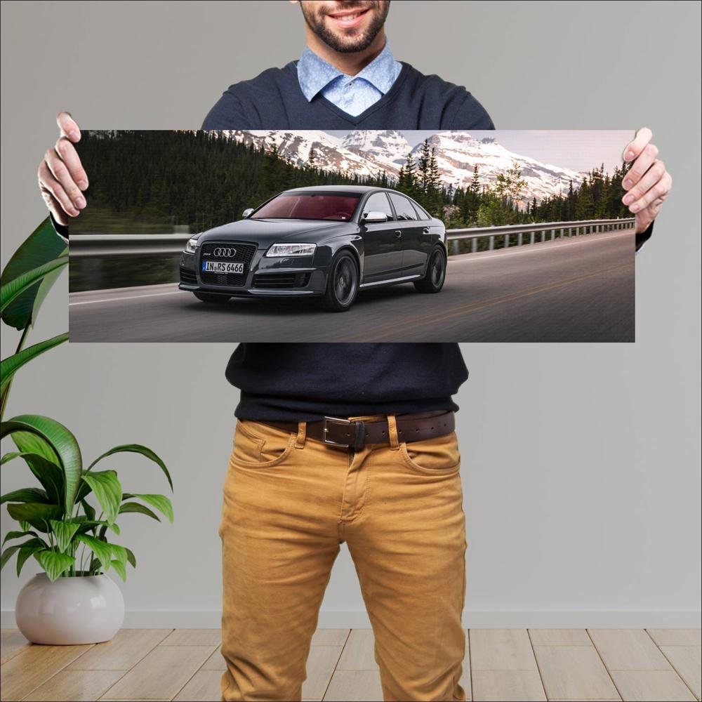 Cuadro grande 30x80cm 2009 Audi RS6 001 Audi
