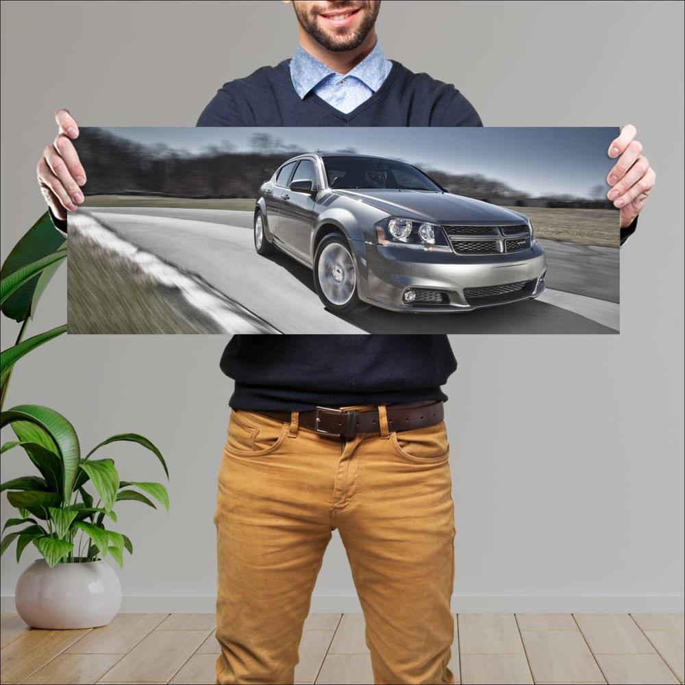 Cuadro grande 30x80cm 2012 Dodge Avenger RT 001 Dodge